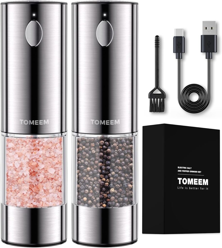 Upgraded Electric Salt and Pepper Grinder Set Review